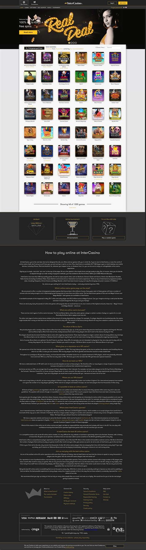 InterCasino (2022) 🥇 Review .